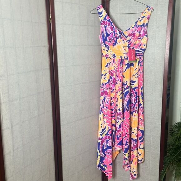 NWT LILLY PULITZER SLOANE MIDI DRESS SIZE‎ XS - Picture 1 of 8